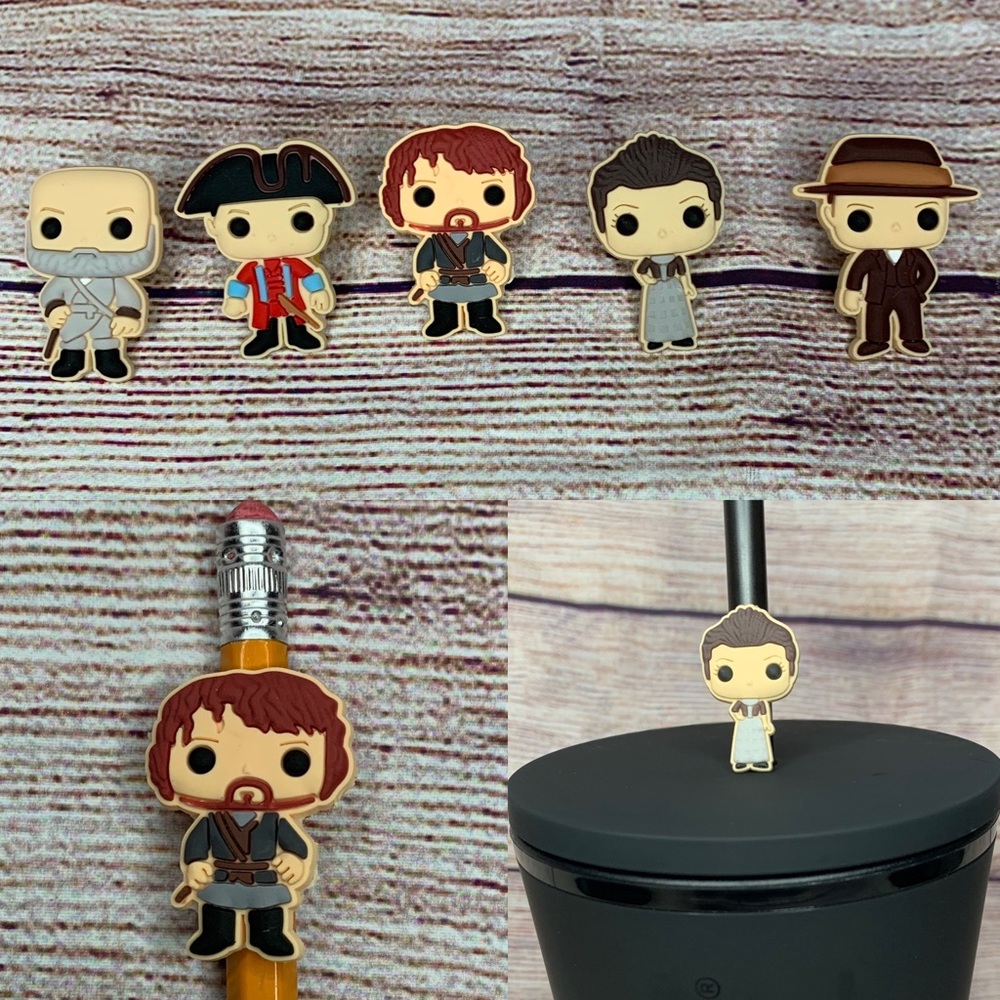 Outlander Pencil / Straw Toppers